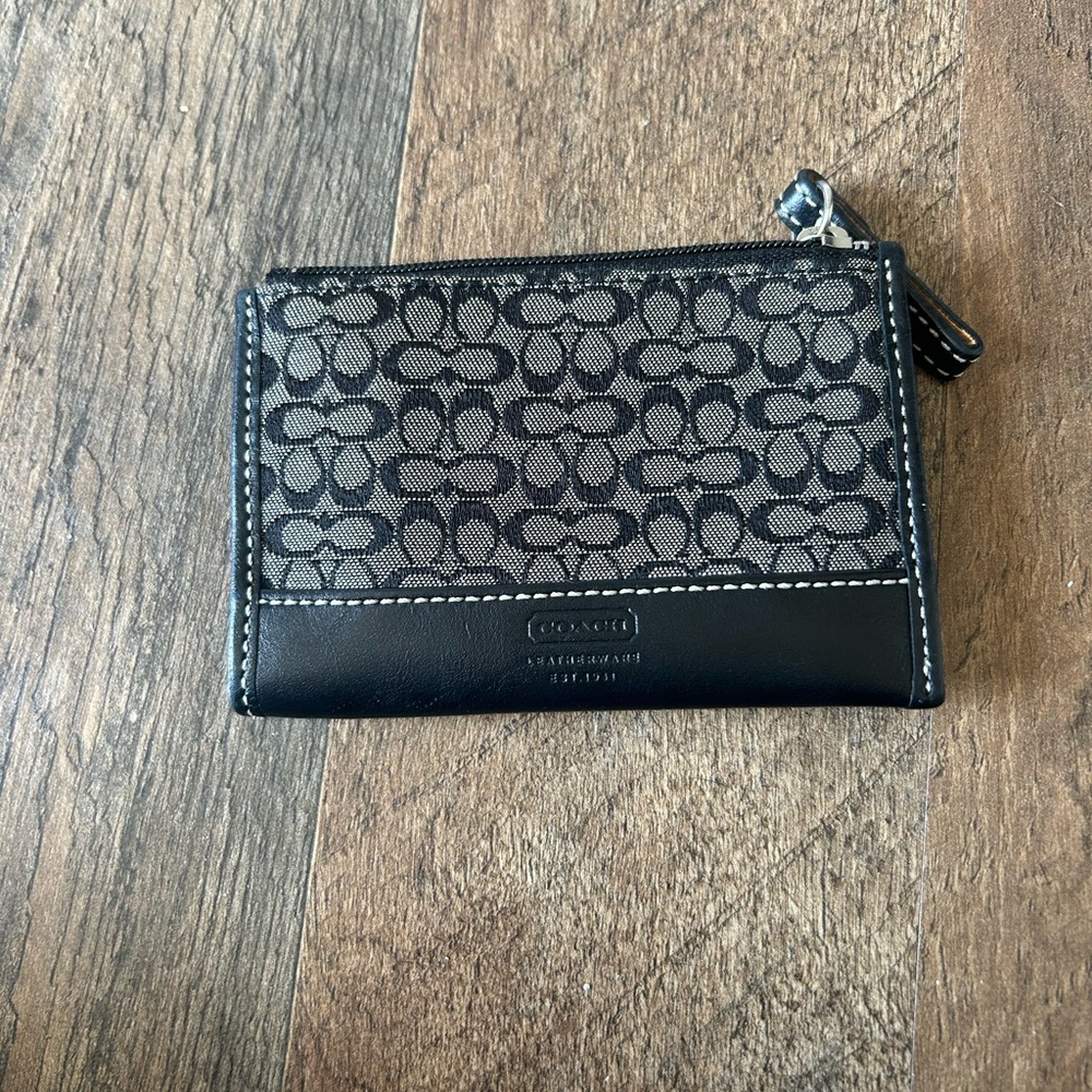 Coach Black and Gray Wallet